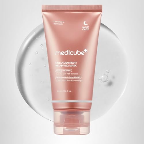 Medicube Wrapping Mask Collagen Overnight Peel Off Facial Mask | Elasticity & Hydration Care, Reduces Sagging & Dullness | Hydrolyzed Collagen For Glowing Skin