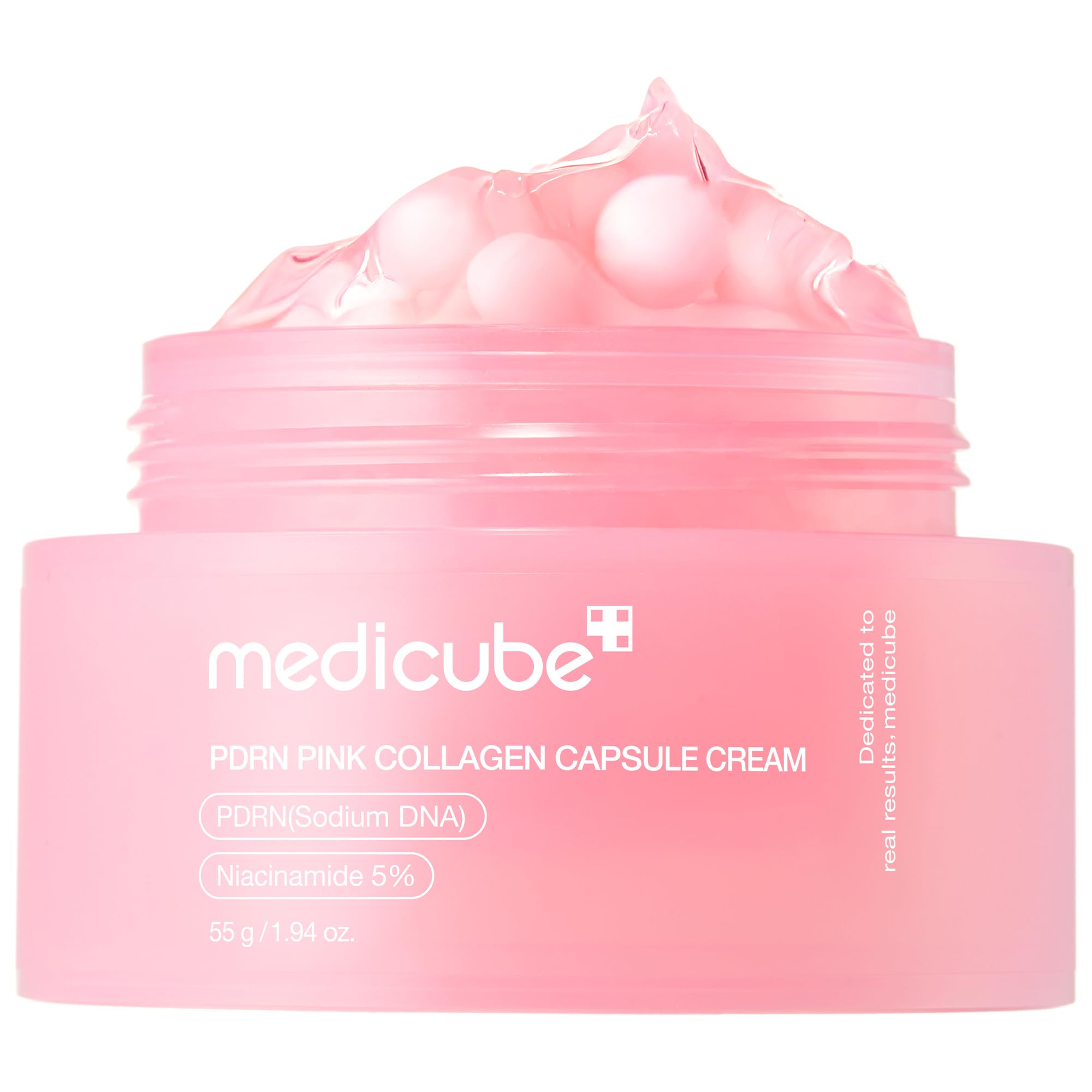 medicube Capsule Cream with Deep Vitamin C | Liposome Vitamin C Golden Capsule for Radiance & Firm-Looking Skin | Hydrating Glow Gel Texture | Korean Skincare, 1.94 oz