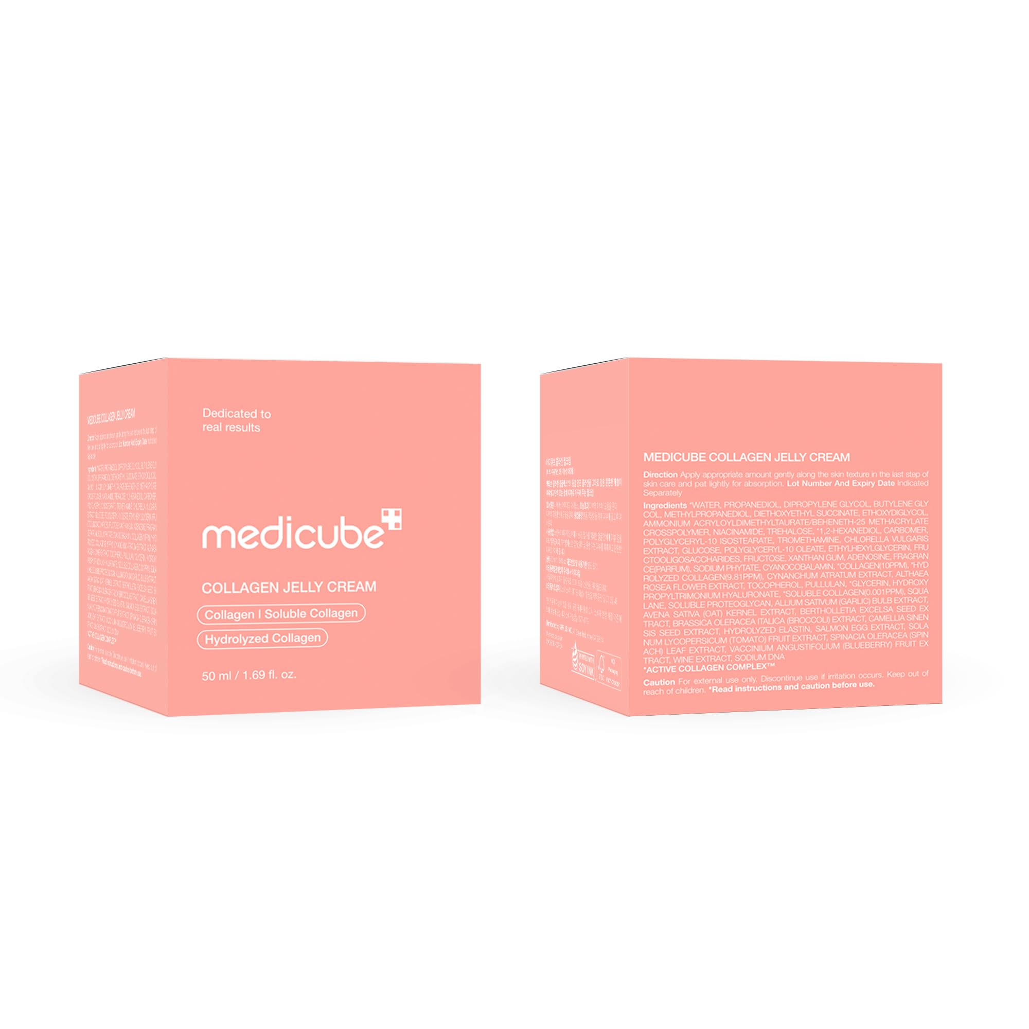 medicube Jelly Cream with Collagen, Niacinamide | Freeze-Dried Hydrolyzed Collagen for Skin Barrier Hydration & 24H Glow | Plumper, Firmer looking skin | 3.71 fl.oz