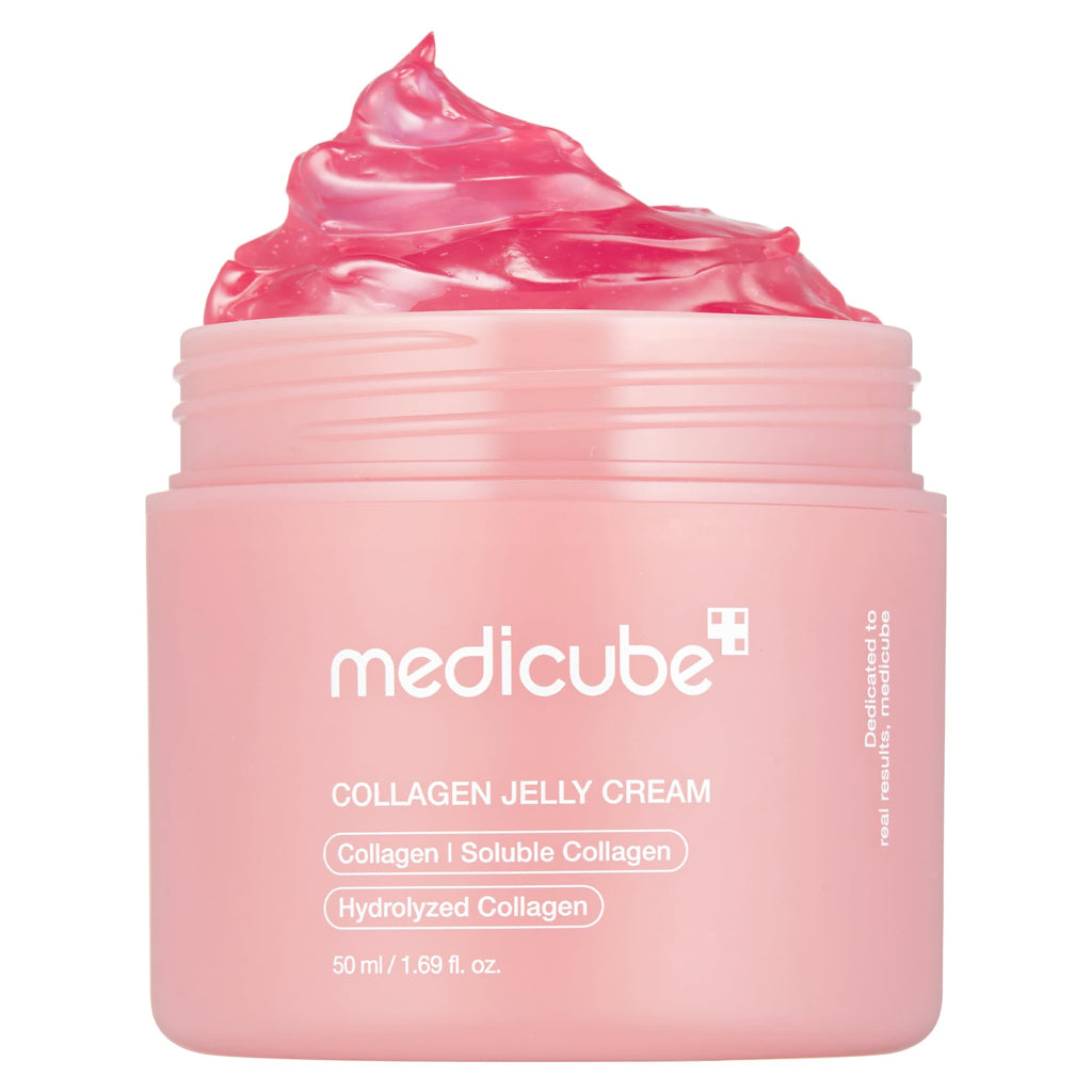 medicube Jelly Cream with Collagen, Niacinamide | Freeze-Dried Hydrolyzed Collagen for Skin Barrier Hydration & 24H Glow | Plumper, Firmer looking skin | 3.71 fl.oz