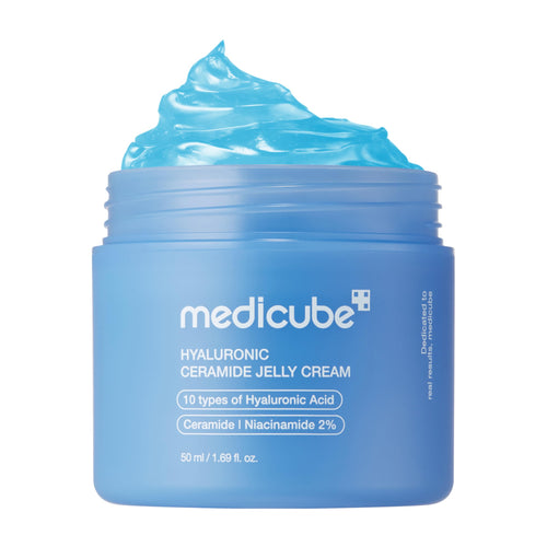 medicube Jelly Cream with Collagen, Niacinamide | Freeze-Dried Hydrolyzed Collagen for Skin Barrier Hydration & 24H Glow | Plumper, Firmer looking skin | 3.71 fl.oz