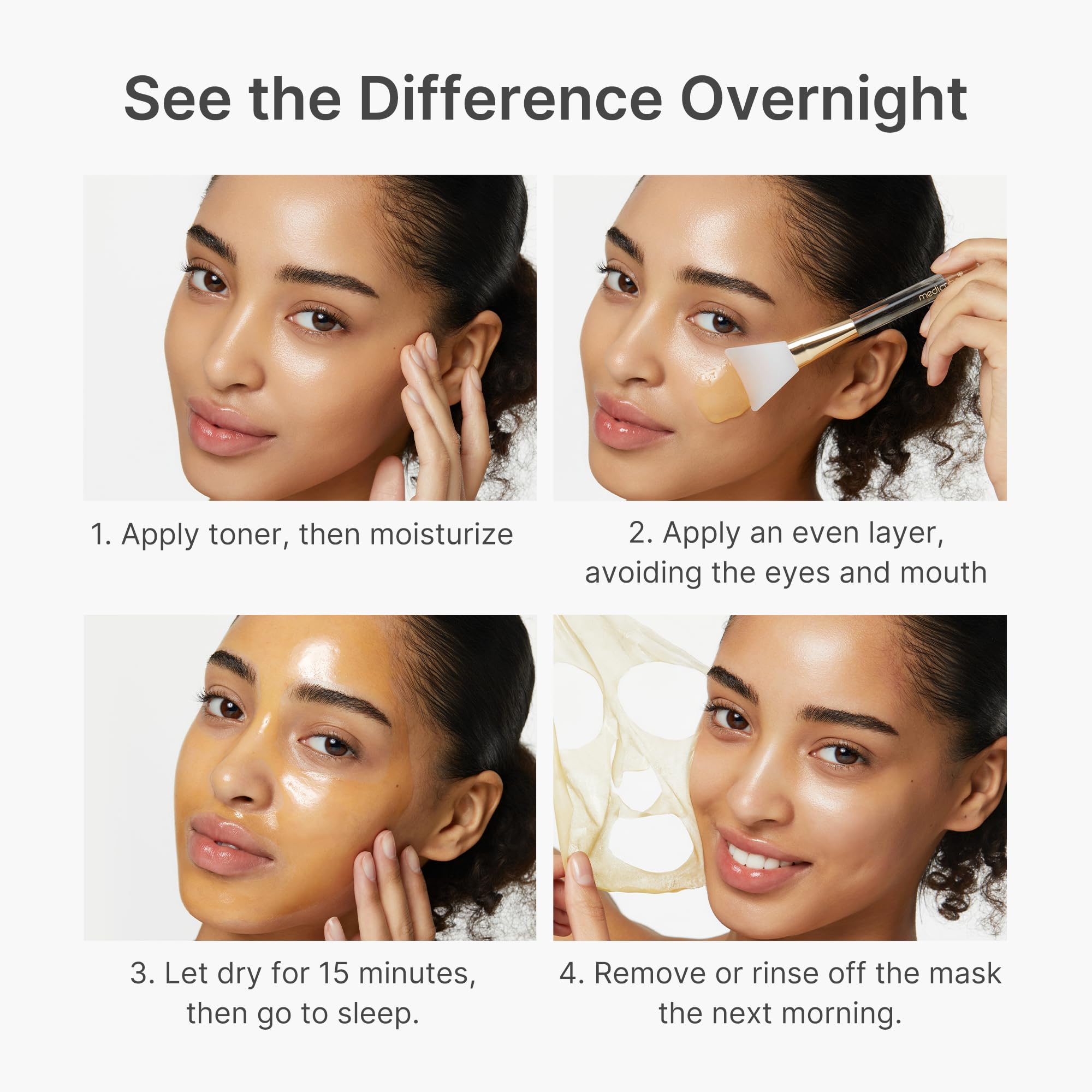 Medicube Wrapping Mask Collagen Overnight Peel Off Facial Mask | Elasticity & Hydration Care, Reduces Sagging & Dullness | Hydrolyzed Collagen For Glowing Skin