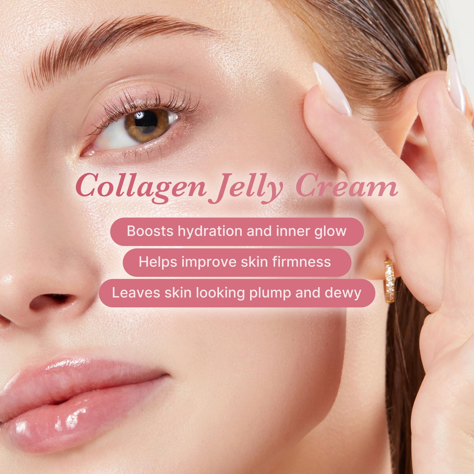 medicube Jelly Cream with Collagen, Niacinamide | Freeze-Dried Hydrolyzed Collagen for Skin Barrier Hydration & 24H Glow | Plumper, Firmer looking skin | 3.71 fl.oz