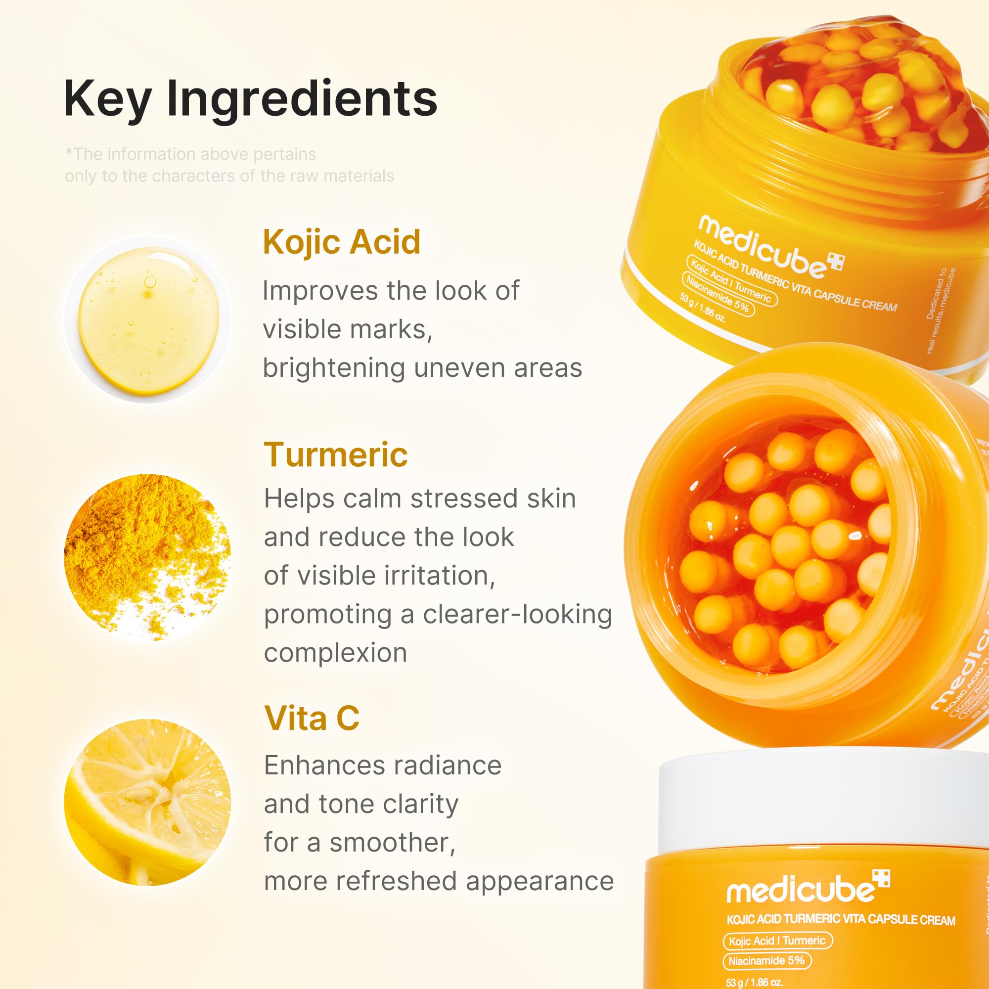 medicube Capsule Cream with Deep Vitamin C | Liposome Vitamin C Golden Capsule for Radiance & Firm-Looking Skin | Hydrating Glow Gel Texture | Korean Skincare, 1.94 oz